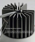 Thickened aluminum radiator details for UWYTGF 9 Pack Retrofit Led Recessed Lighting 3.2 Inch,Selectable 3000K/4000K/6000K.