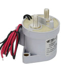 Heavy Duty Automotive Relay Contactors Rated 12 To 900 Volt DC Delivering 500 Amps with red and black wires, compact design.
