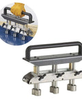 Roller Bender Kit for 0 to 90 Degree Bends, 13 to 130mm Rollers, Three Station Metal Bending Tool with handle and three rollers