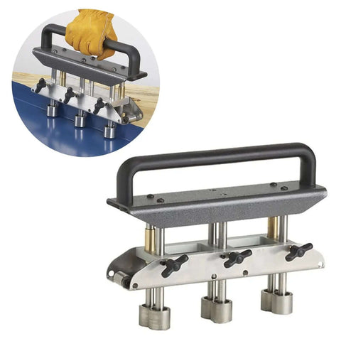 Roller Bender Kit for 0 to 90 Degree Bends, 13 to 130mm Rollers, Three Station Metal Bending Tool with handle and three rollers