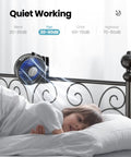Clip On Battery Operated Fan USB Rechargeable Mini Personal Cooler With 3 Speed Quiet Operation in bedroom setup