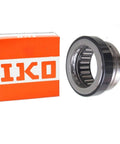 High-rigidity combined needle roller bearing NBXI1730 single unit for linear slide units shown with box packaging.