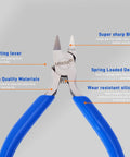 Close-up of precision nipper in 6 Piece Model Tools Kit With 4.3 Inch Precision Nipper And Craft Knife, Tweezers, Sanding Boards