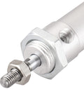 Close-up of 20X25 Mini Pneumatic Air Cylinder With 0.79 Inch Bore And 0.98 Inch Stroke Built Tough Aluminum Body For Industrial Automation