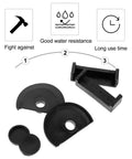 12 Pcs Mini Bench Vise Pads Non Slip Plastic Vise Pads with water resistance and durability icons