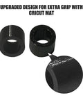 4 Pack Rubber Roller Replacement Set For Maker And Explore Series Machines Durable TPU Wear Resistant Rollers That Deliver Smooth Feeding Easy Install For Seamless Crafting Upgrade, black TPU rollers