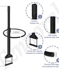 Diagram of Front Bar Handle For Zero Turn Mower Easy Install Mounting Kit With 5 Gallon Bucket Bracket Holder No Drill Clamp On