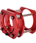 Killer Slick Aluminum Router Table Lift System With Hand Crank Precision Adjustment 51mm Travel Fits 64 To 66mm Motor Trimmers red aluminum component showcasing detailed design.
