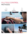 4K Mini Dash Cam With 158 Degree Wide Lens for multiple control methods, showing voice, remote, and button control options.