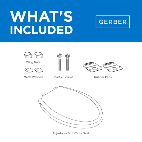 White Soft Close Elongated Toilet Seat With Sturdy Adjustable Bolts For Snug Bowl Fit Quiet Slow Closing Lid Smooth Glide Design That Kicks Loud Slamming To The Curb
