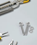 Stainless Steel Hex Socket Screw And Nut Set M6x30 With Flat Washer Included For Outdoor Use Multipurpose Fastener Kit Two Pack