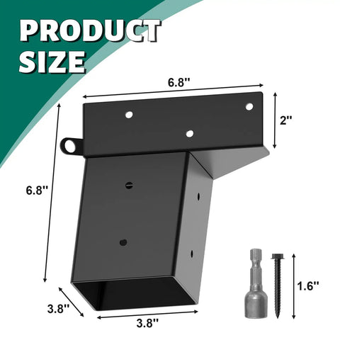 Heavy Duty 4x4 Deer Stand Bracket Kit, 4 Pack For Deer Blind, Hunting Shack, Observation Decks, Tree Houses, Swing Sets And Outdoor Platforms Rust Resistant Steel Construction For Harsh Weather