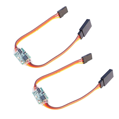 2Pcs Servo Signal Reverser Inverter For PWM Control 3.6V To 24V Steering Gear Reverser Easy Plug And Play Install For JR Futaba Servos