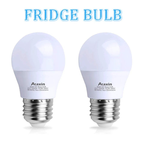 Fridge LED Light Bulb 4W 40W Equivalent, Waterproof Refrigerator Bulb For Frigidaire And Freezer, IP54, 120V E26 A15 Appliance Bulb
