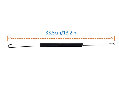 Extension Spring For Deck Lift Linkages, Heavy Duty Replacement Part 732-04612, 33.5cm in length with hooks on each end