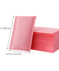 Stack of 60 Pack Pink Bubble Mailers 12x18 Plus 4 Inch Self Adhesive Padded Envelopes for Mailing and Packaging Supplies