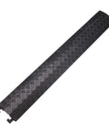 Three Piece Floor Cord Cover Set Drop Over Cable Protector Ramp for Office PVC Black 38 Inch Long with T Connector