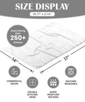 Bar Mop Towels Value Pack Of 60, 14 By 17 Inches, absorbent and durable, white cotton terry cloth for cleaning, eco-friendly recycled cotton