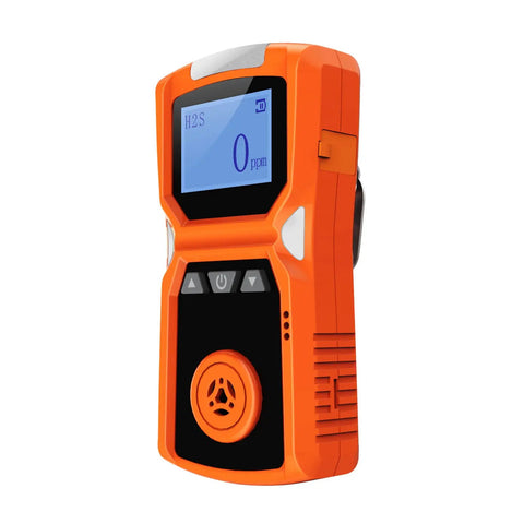 Hydrogen Sulfide Gas Detector With Digital H2S Monitor Loud Audible Alarms Plus Light And Vibration Alerts USB Rechargeable Clip On H2S Detector 0 To 100 Ppm Range For Jobsite Safety And Field Teams