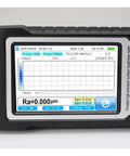 Legit Dead Accurate Digital Surface Roughness Tester For Metal Parts Inspection And Wood Finish Measurement With A Tight Little Build That Gonna Nail Your Quality Checks Without Any Fuss, display screen showing measurement data.