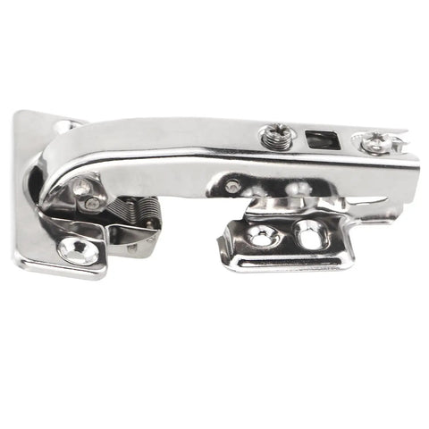 Two Pack Stainless Steel 90 Degree Hydraulic Cabinet Hinges With Soft Close Concealed Silent Flush Mount For Narrow Corner Cabinets