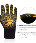 Professional Anti Vibration Glove With Full Palm To Fingertip Pad Reinforcement For Jack Hammer And Tool Handling Grip Ready EN ISO 10819 2013 A1 2019 And EN388 Certified Heavy Duty Work Gear For Reducing Shock And Vibration with 6mm anti-vibration pad and PU palm