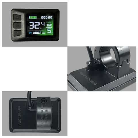 Electric Bike Controller Kit For 250W Motors With LCD7C Display, Plug And Play Thumb Throttle, 8C Power Assist Sensor, ABS Metal Shell, 15A 36V 48V Compatible For Do It Yourself E Bike And Scooter