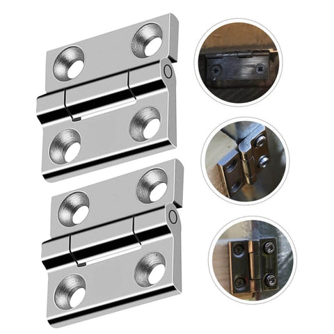 Heavy Duty 304 Stainless Steel Door Hinges Two Pack Industrial Grade Adjustable Cabinet And Door Hinges in use and installed