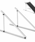 41 Inch Adjustable Solar Panel Mounting Brackets Aluminum Kit for RV Roofs and Boats Easy Tilt and Angle Adjustment displayed
