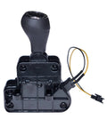 Replacement Gear Shifter With Switches Assembly for 24 Volt Realtree UTV Ride On Car, black gearbox component with wiring.