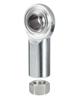 Rod End Bearing Heim Joint 3/4 Inch Bore With 3/4-16 Right Hand Female Thread Jam Nut Included Built Tough From Forged 45 Steel With Hardened Ball For Wear Resistance Handling Heavy Duty Misalignment Up To 12 Degrees And 63.2 kN Static Load, with jam nut