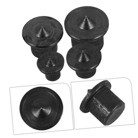Badass Eight Piece Carbon Steel Dowel Transfer Pin Kit For Woodworker Pros Who Want To Nail Center Marking Exactly And Align Boards Perfectly For Rock Solid Joints Using Plated Steel Centers To Drill Matching Holes Fast On Any Diy Project, black steel pins