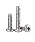 1/4-20 X 1 Inch Pan Head Machine Screws Pack Of 25 With Phillips Drive, 304 Stainless Steel 18-8 Bright Finish Fully Threaded For Durable Home, Office And Workshop Projects