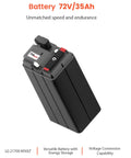 Battery for Badass Electric Dirt Bike For Adults Teens, 72V/35Ah, designed for high performance and long range use.