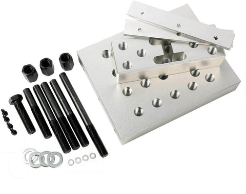 Pro Grade Heavy Duty Universal Drill Press Support Block Plate Tool Kit For 30 Ton Bearing And Bushing Repair Removal Installation
