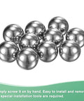 M4x8mm Stainless Ball Nut Knob Set, Female Thread Cap Covers For Lighting Fixtures, 304 Stainless Steel Construction