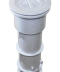 7 Inch White Umbrella Stand With Sleeve And Cap For Floor Deck Or Step Installations All Weather Outdoor Stand For Umbrellas