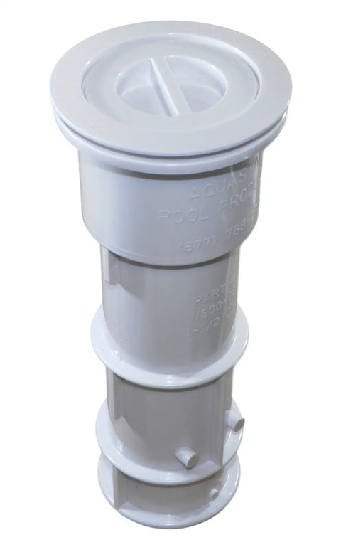 7 Inch White Umbrella Stand With Sleeve And Cap For Floor Deck Or Step Installations All Weather Outdoor Stand For Umbrellas
