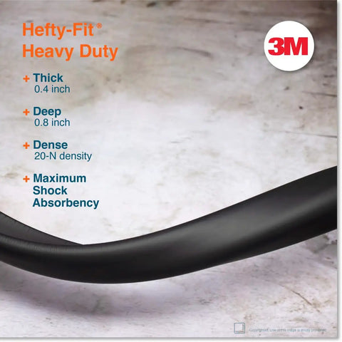 Heavy Duty Edge Protector For Baby Proofing 9Ft Edge Guards, Soft Rubber Foam Bumper, curve detail with 3M branding, Onyx Black