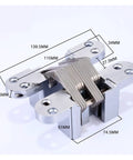 Heavy Duty Concealed Pivot Hinge For Folding Doors And Cupboards Stainless Steel with dimensions 139.5MM x 115MM x 34MM