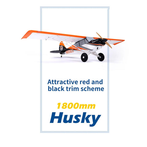 Arrows RC Plane For Adults Ultimate Husky 1800mm with Vector Flight Stabilization System PNP Ready, red and black trim design