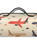 Airplane Style Hanging Roll Up Cosmetic Bag With Four Removable Pouches Waterproof Foldable Travel Makeup Organizer For Women