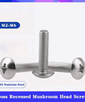 Kickbutt Solid Stainless Steel Self Tapping Screws With Phillips Cross Recessed Mushroom Truss Heads In Precision M2 And M2.5 Sizes Fifty Count Bundles For Hard Core Diy Builds displayed on a colorful background.