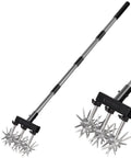 Rotary Cultivator Garden Tool With Long Handle For Easy Clod Breaking And Seedbed Prep Adjustable Hand Tiller Manual Soil Crusher
