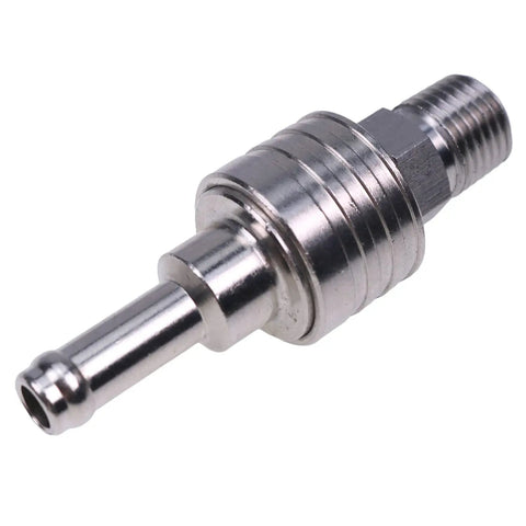 Outboard Fuel Tank Connector And Plug Kit Five Sixteenths Inch Brass Fittings Female And Male Durable Plated Gas Line Adapter