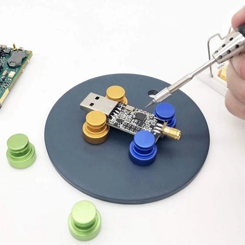 Magnetic Welding Bracket Soldering Holder For PCB Boards, sturdy metal mount with magnetic base, DIY soldering in use MH14 Kit