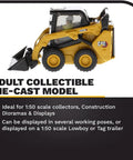 Caterpillar 242D3 Skid Steer Loader With Attachment Set Display Model 1 To 50 Scale High Line Series Collectible Metal
