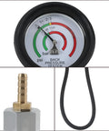 Back Pressure Exhaust Tester Gauge For Cars With A Six Foot Hose Pro Grade Catalytic Converter Diagnostic Tool To Diagnose Exhaust System Backpressure And Catback Performance Easy Idle Testing And Troubleshooting, 2.5-inch gauge, brass adapter, hose