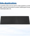 Rectangle Graphite Block Ingot For Melting Casting And Electrolysis High Purity Graphite Electrode Plate Sheet 100X40X2Mm Black