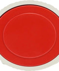 Heavy Duty Female Pin And Sleeve Socket Receptacle 30 Amp 3 Phase 480 Volt IEC R7W IP67 red colored socket with white border.